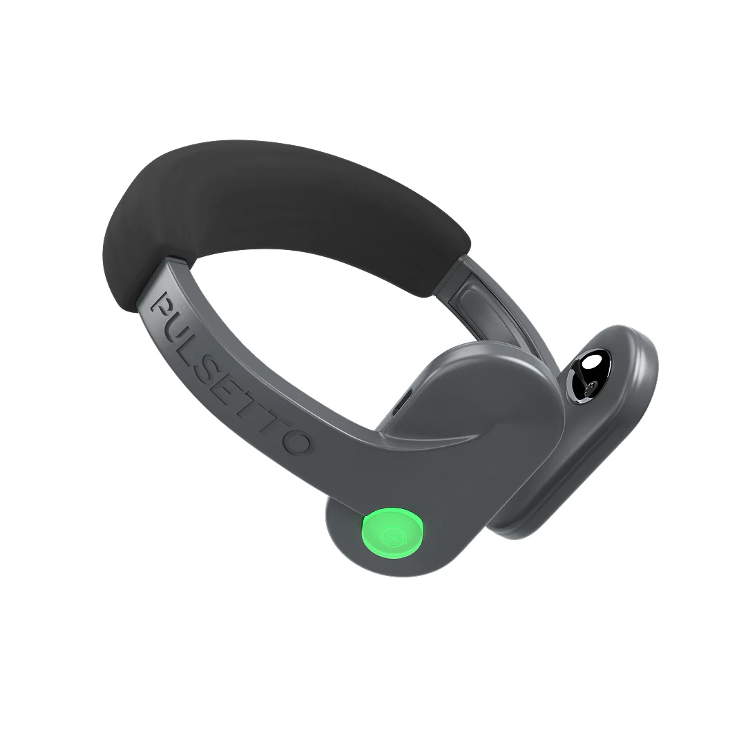Pulsetto vagus nerve stimulator worn around the neck for stress relief and sleep support